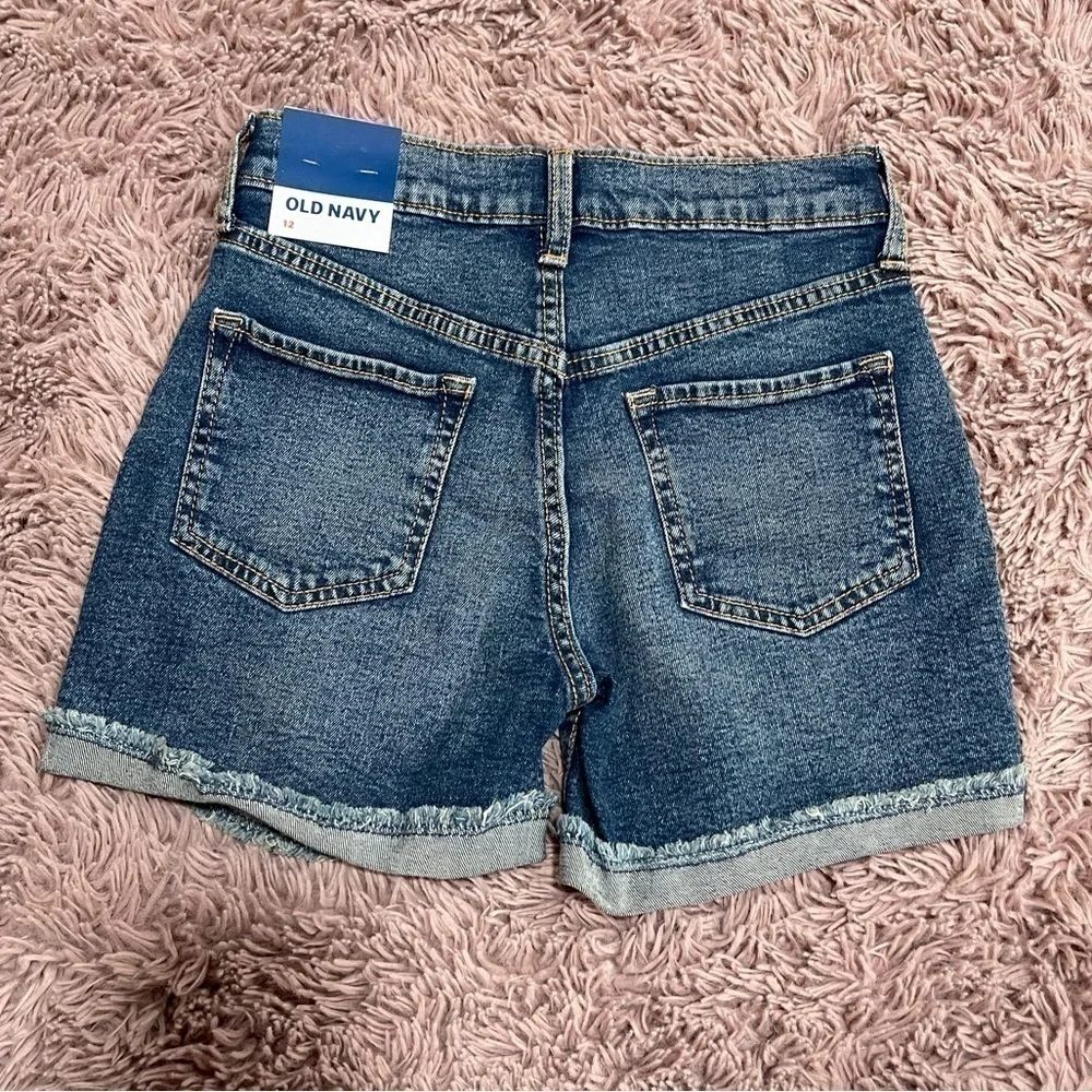 Old Navy Girl High Rise medium Wash Denim Jean Shorts